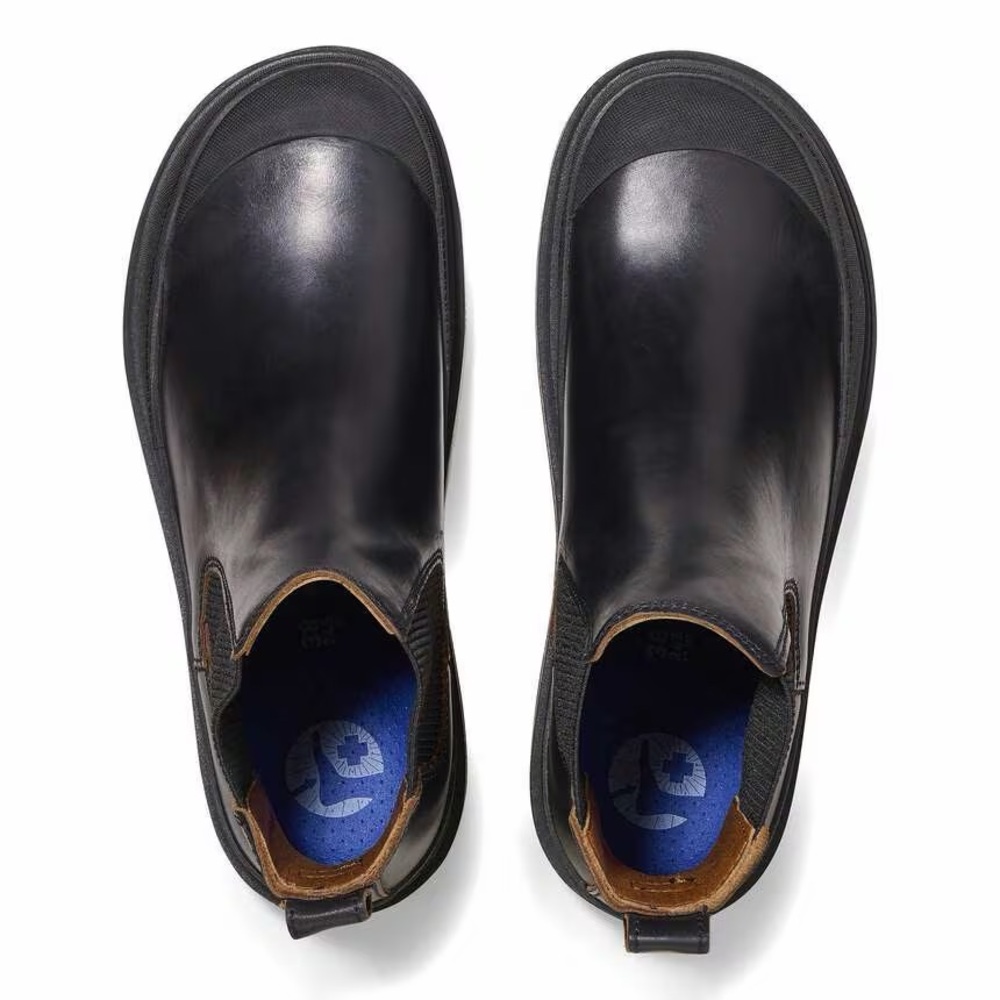 Prescott Slip On Boots Black Leather - Picture 2 of 10
